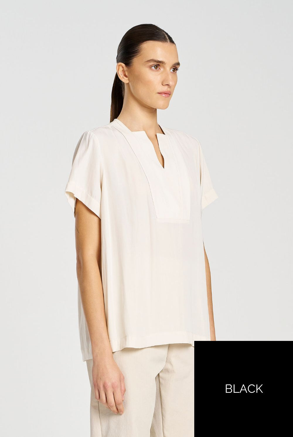 Mela Purdie - Mela Purdie Double Vent Top | Black - Top - Silvermaple Boutique