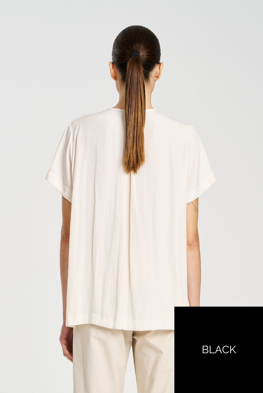 Mela Purdie - Mela Purdie Double Vent Top | Black - Top - Silvermaple Boutique