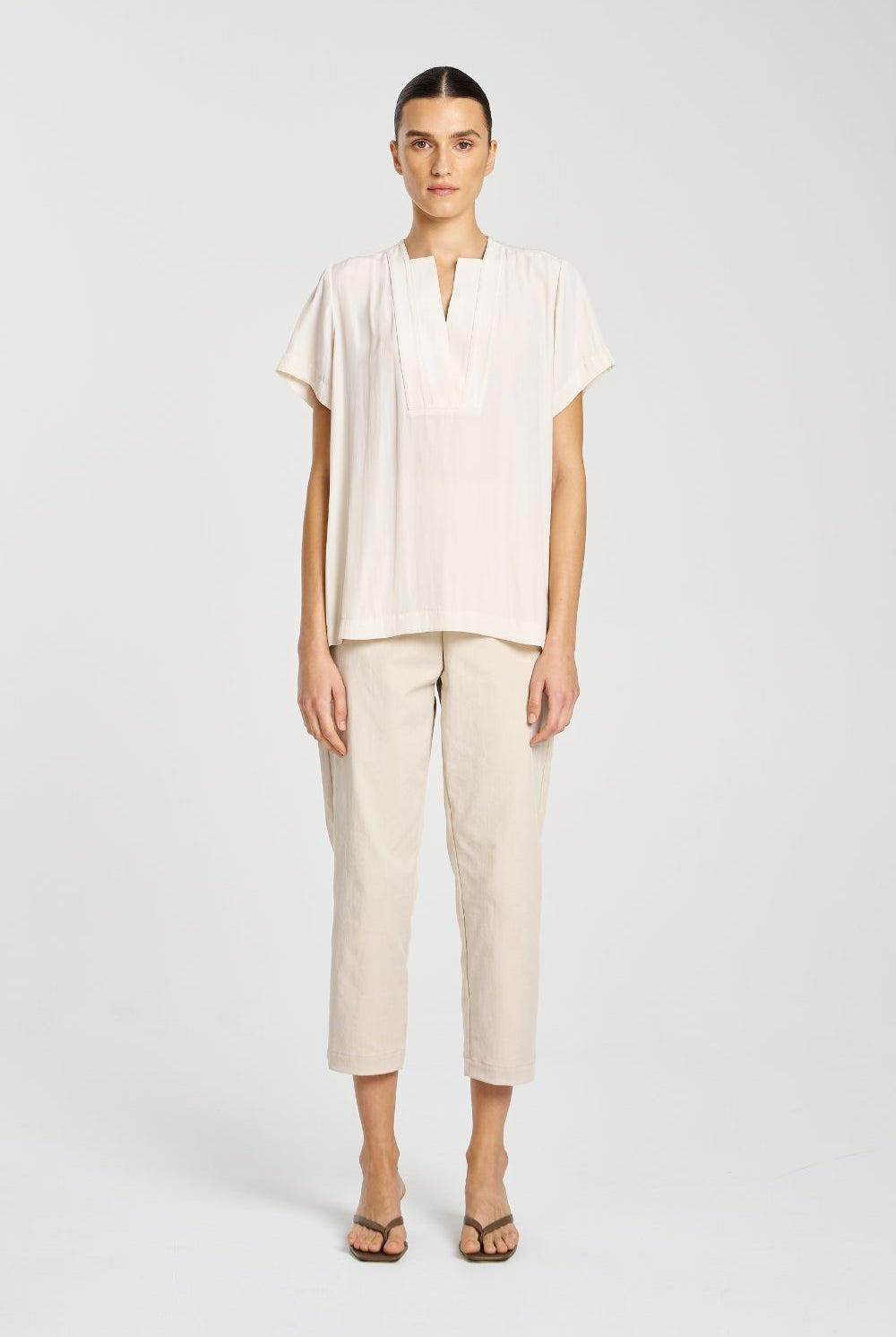 Mela Purdie - Mela Purdie Double Vent Top | Meringue - Top - Silvermaple Boutique