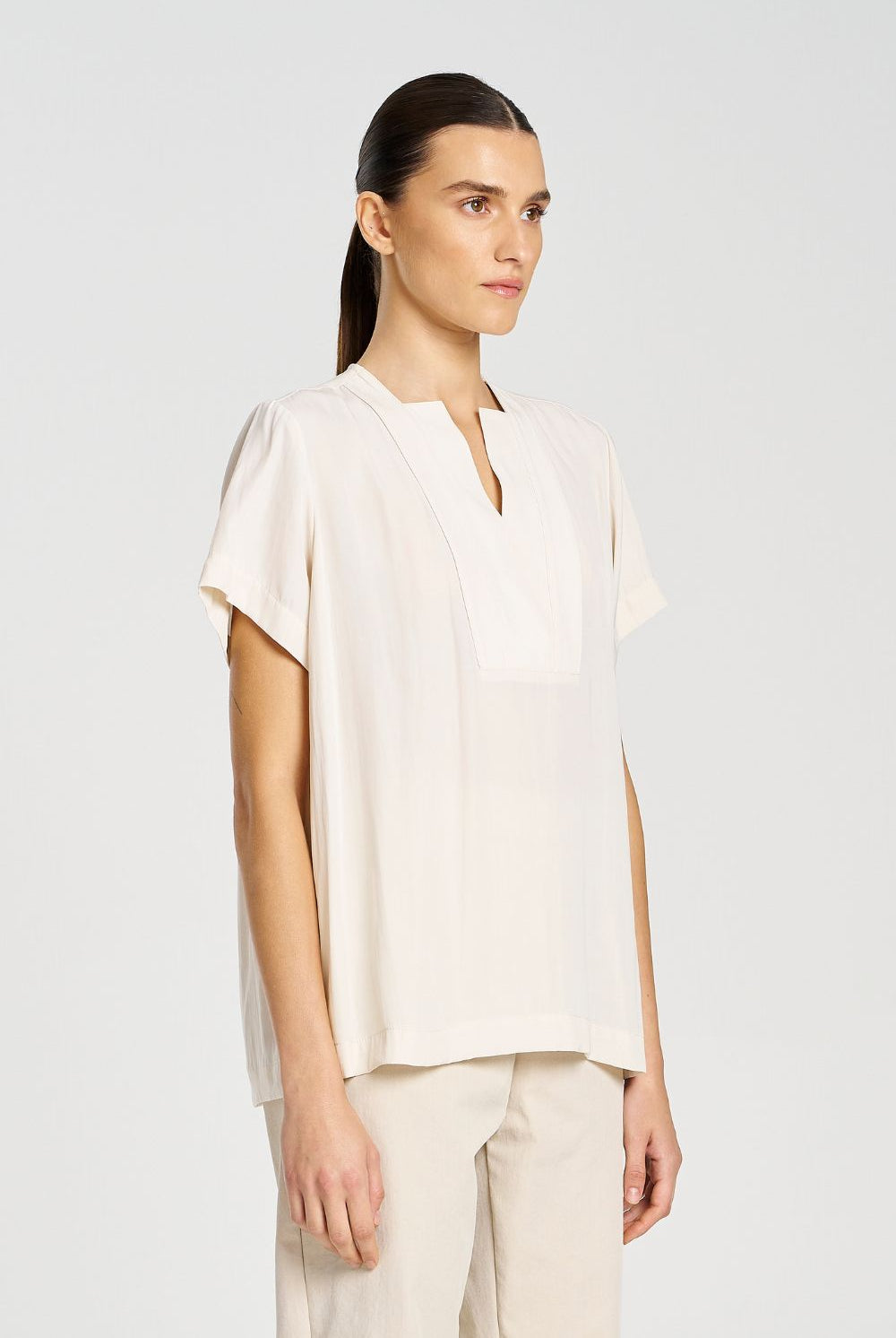 Mela Purdie - Mela Purdie Double Vent Top | Meringue - Top - Silvermaple Boutique