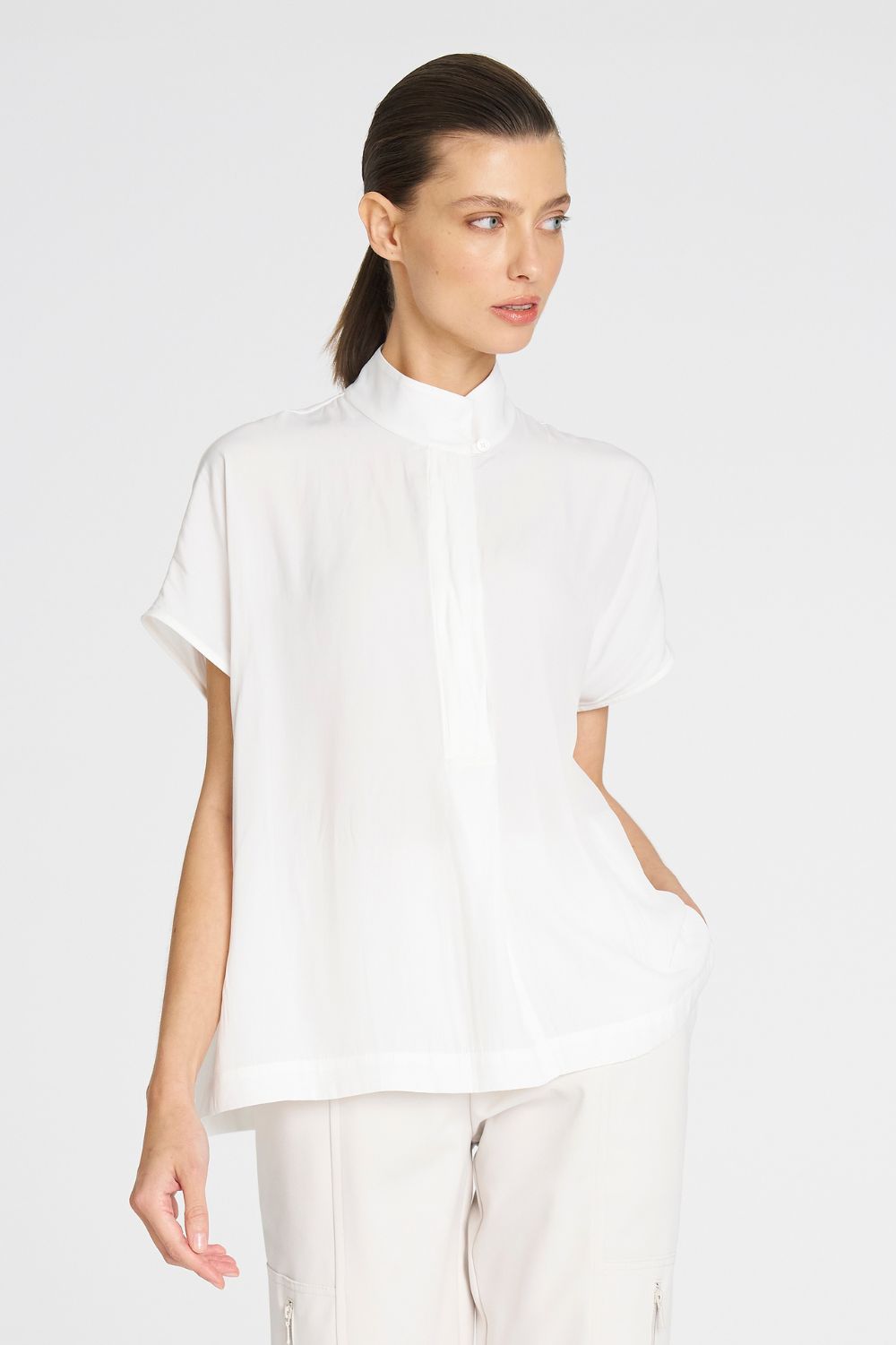 Mela Purdie - Mela Purdie Funnel Shell | White - Top - Silvermaple Boutique