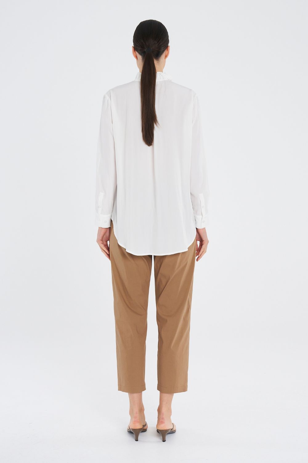 Mela Purdie - Mela Purdie Lariat Blouse | White - Blouse - Silvermaple Boutique