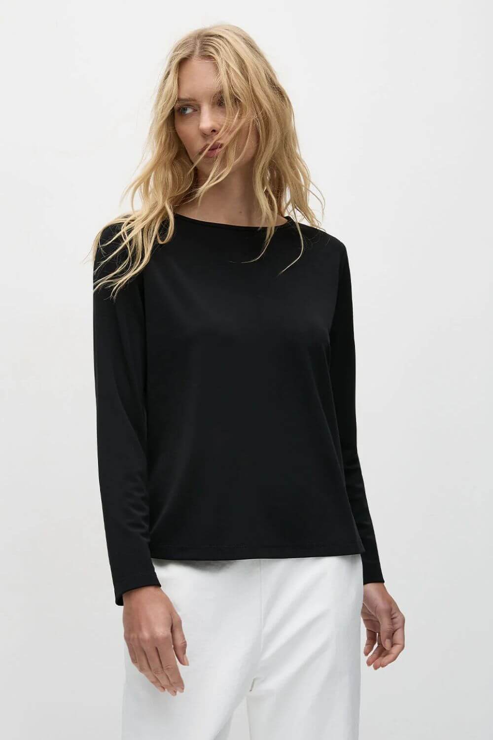 Mela Purdie - Mela Purdie Long Sleeve Powder Boater - Top - Silvermaple Boutique