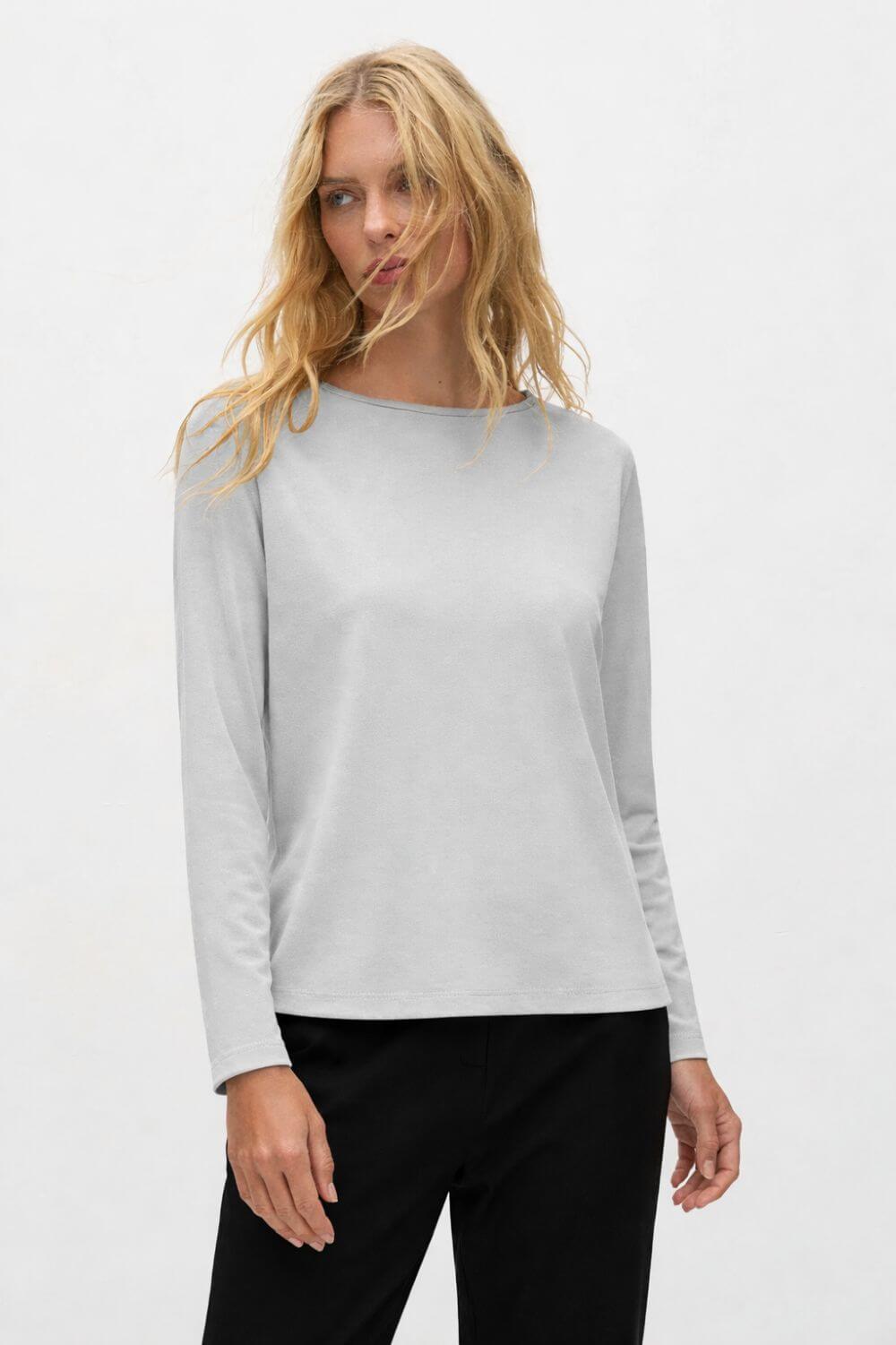 Mela Purdie - Mela Purdie Long Sleeve Powder Boater - Top - Silvermaple Boutique