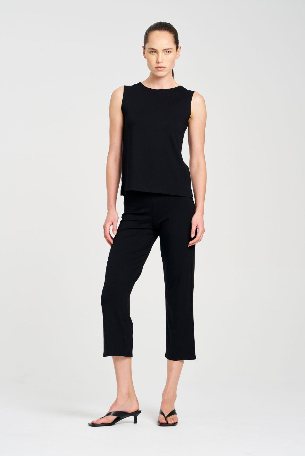 Mela Purdie - Matt Jersey 3/4 Pant | Black - Pants - Silvermaple Boutique