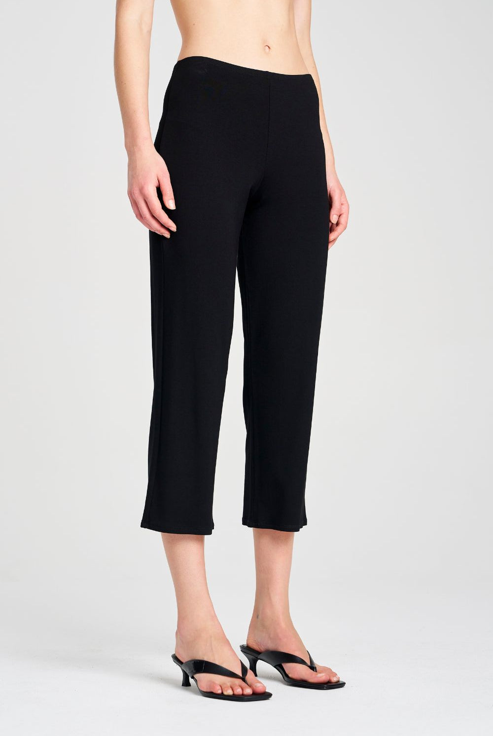 Mela Purdie - Matt Jersey 3/4 Pant | Black - Pants - Silvermaple Boutique