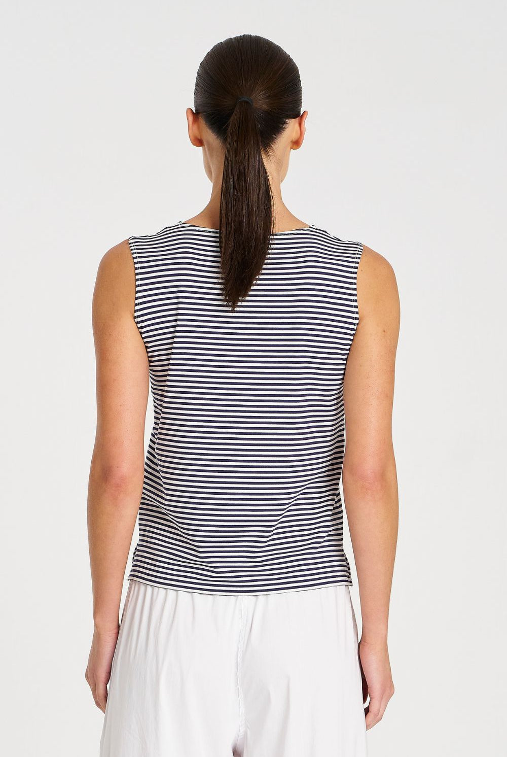 Mela Purdie - Mela Purdie Palazzo Shell | Marine Yacht Stripe - Top - Silvermaple Boutique