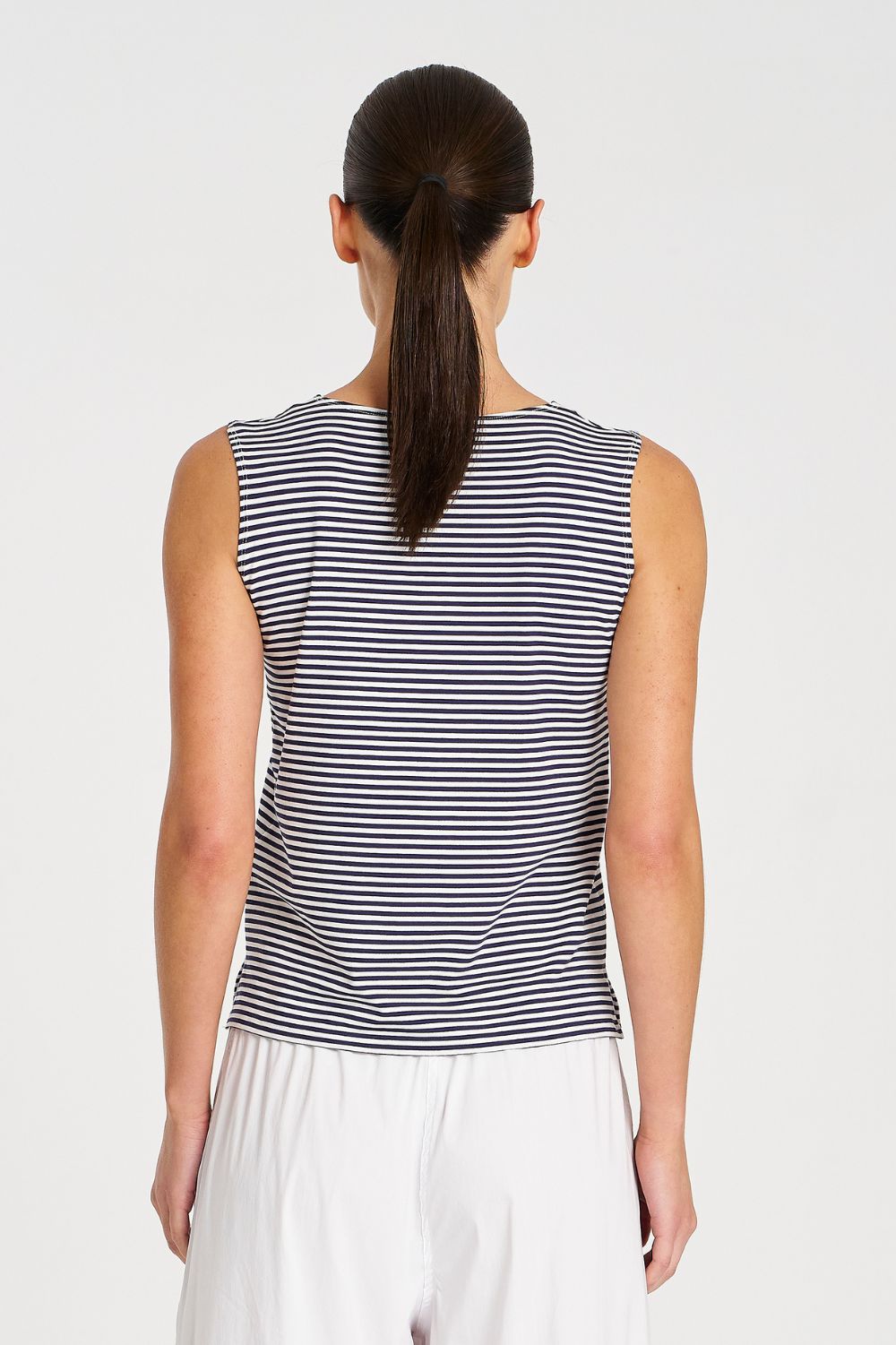 Mela Purdie - Mela Purdie Palazzo Shell | Marine Yacht Stripe - Top - Silvermaple Boutique
