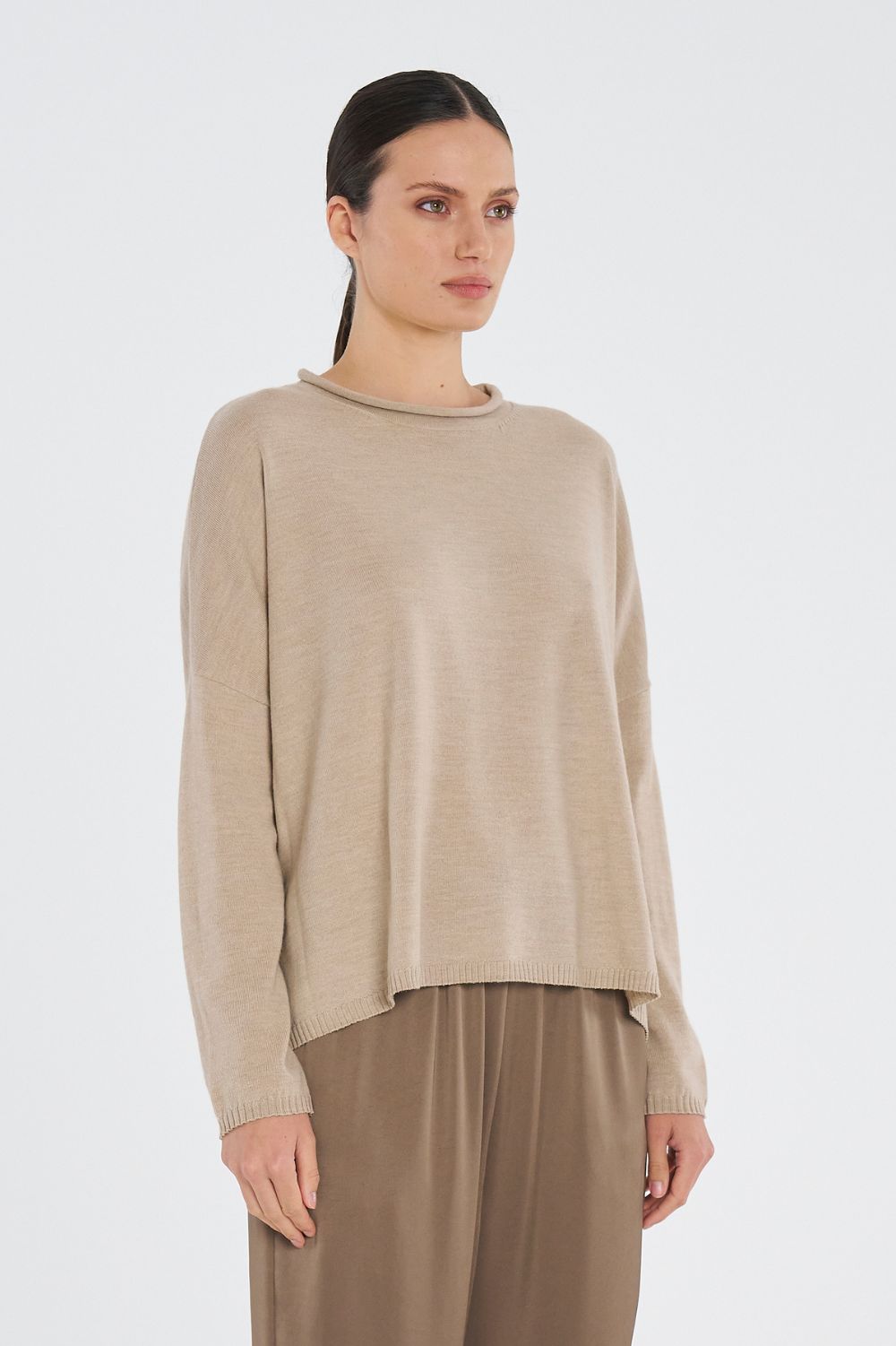 Mela Purdie - Mela Purdie Panama Sweater | Camel - Sweater - Silvermaple Boutique