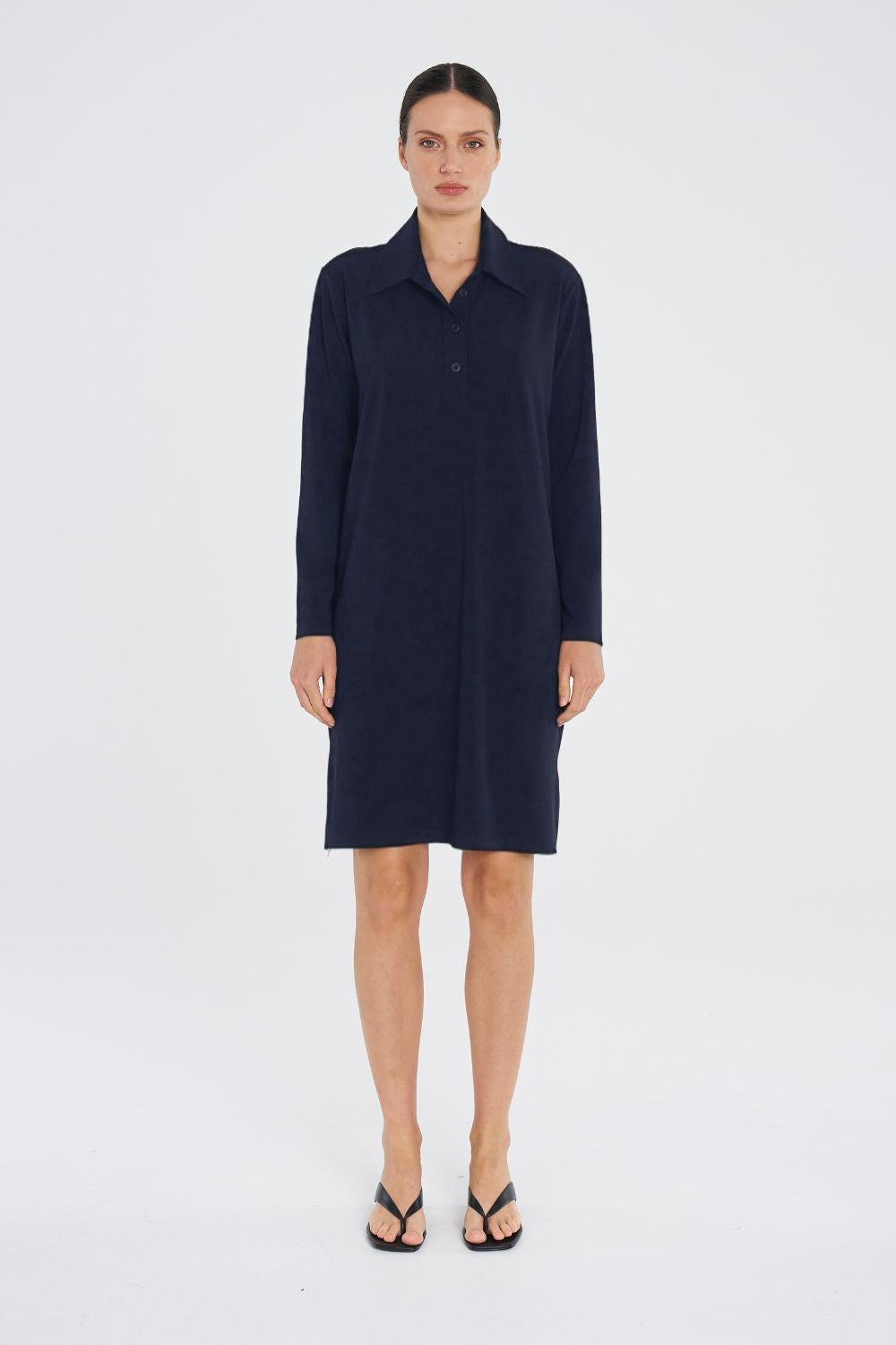 Mela Purdie - Mela Purdie Polo T Dress | True Navy - Dress - Silvermaple Boutique