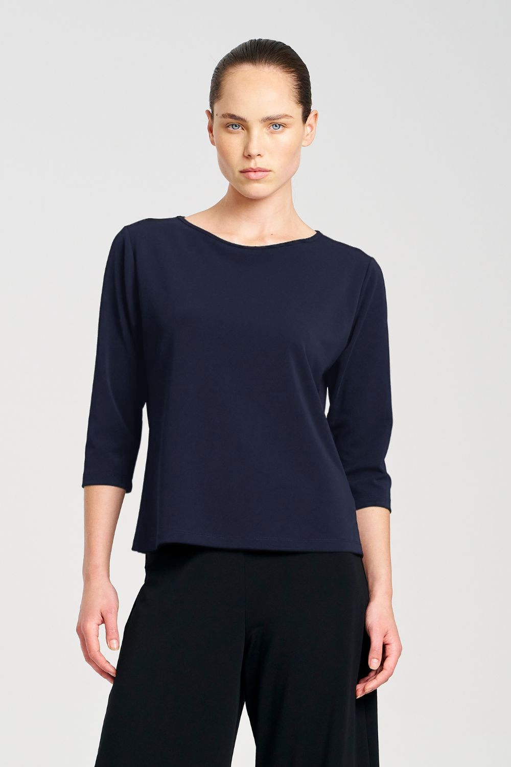 Mela Purdie - Mela Purdie Powder Boat Neck | True Navy - Top - Silvermaple Boutique