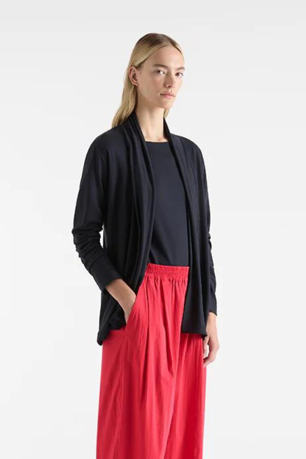 Mela Purdie - Pull On Jacket | Navy - Jacket - Silvermaple Boutique