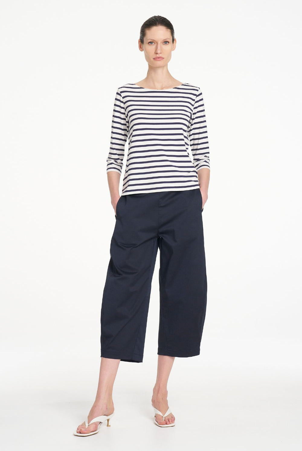 Mela Purdie - Mela Purdie Relaxed Boat Neck | Banner Stripe - Top - Silvermaple Boutique