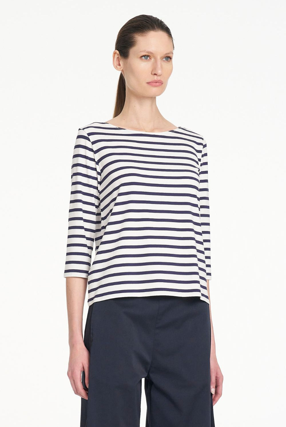 Mela Purdie - Mela Purdie Relaxed Boat Neck | Banner Stripe - Top - Silvermaple Boutique