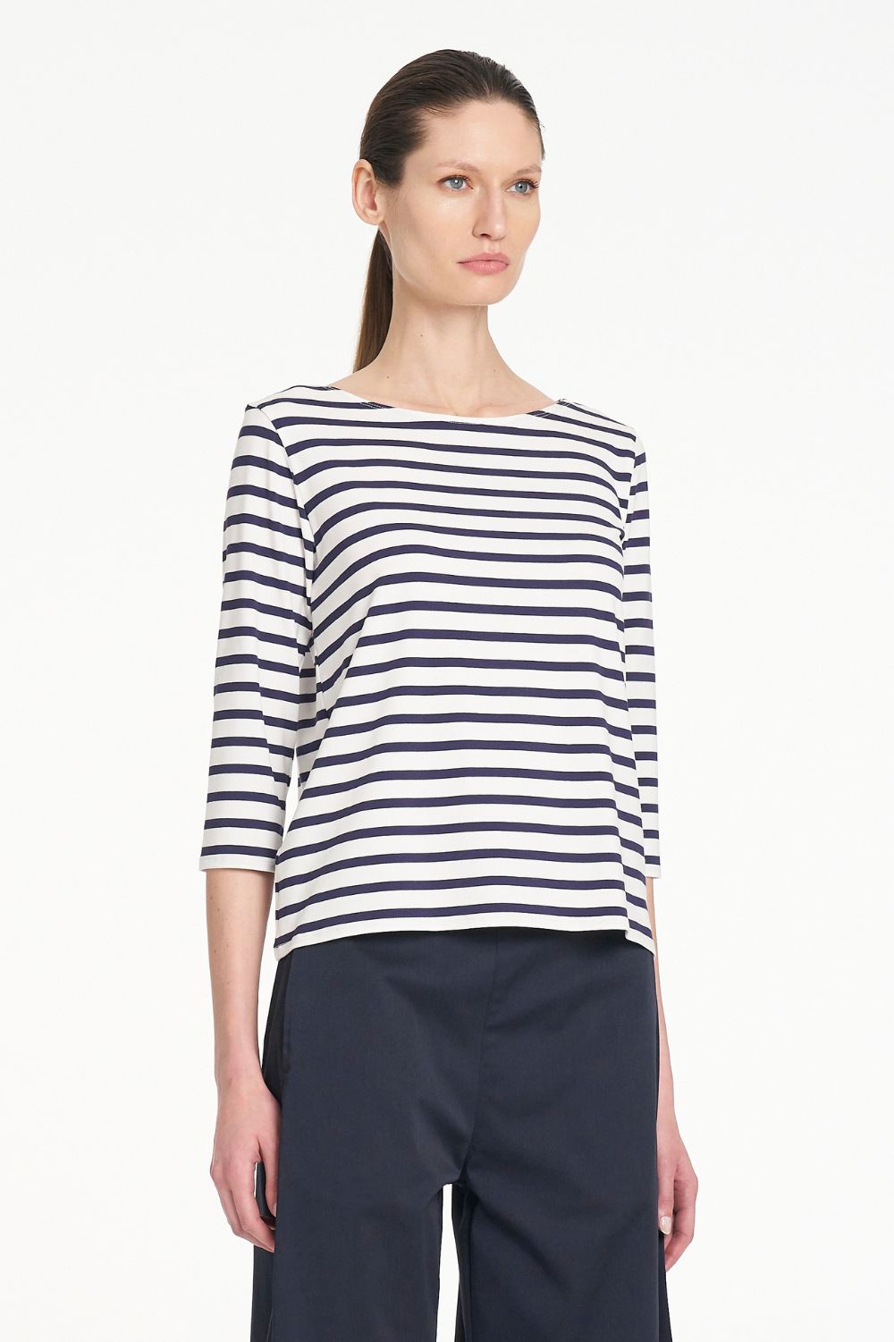 Mela Purdie - Mela Purdie Relaxed Boat Neck | Banner Stripe - Top - Silvermaple Boutique