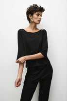 Mela Purdie - Relaxed Boat Neck | Black - Top - Silvermaple Boutique