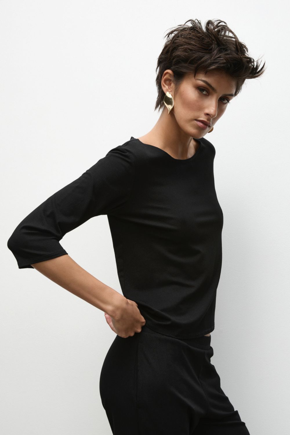 Mela Purdie - Relaxed Boat Neck | Black - Top - Silvermaple Boutique