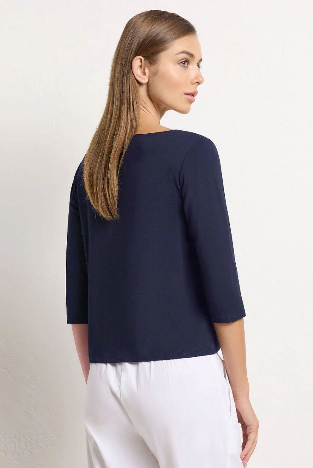 Mela Purdie - Relaxed Boat Neck | Navy - Top - Silvermaple Boutique