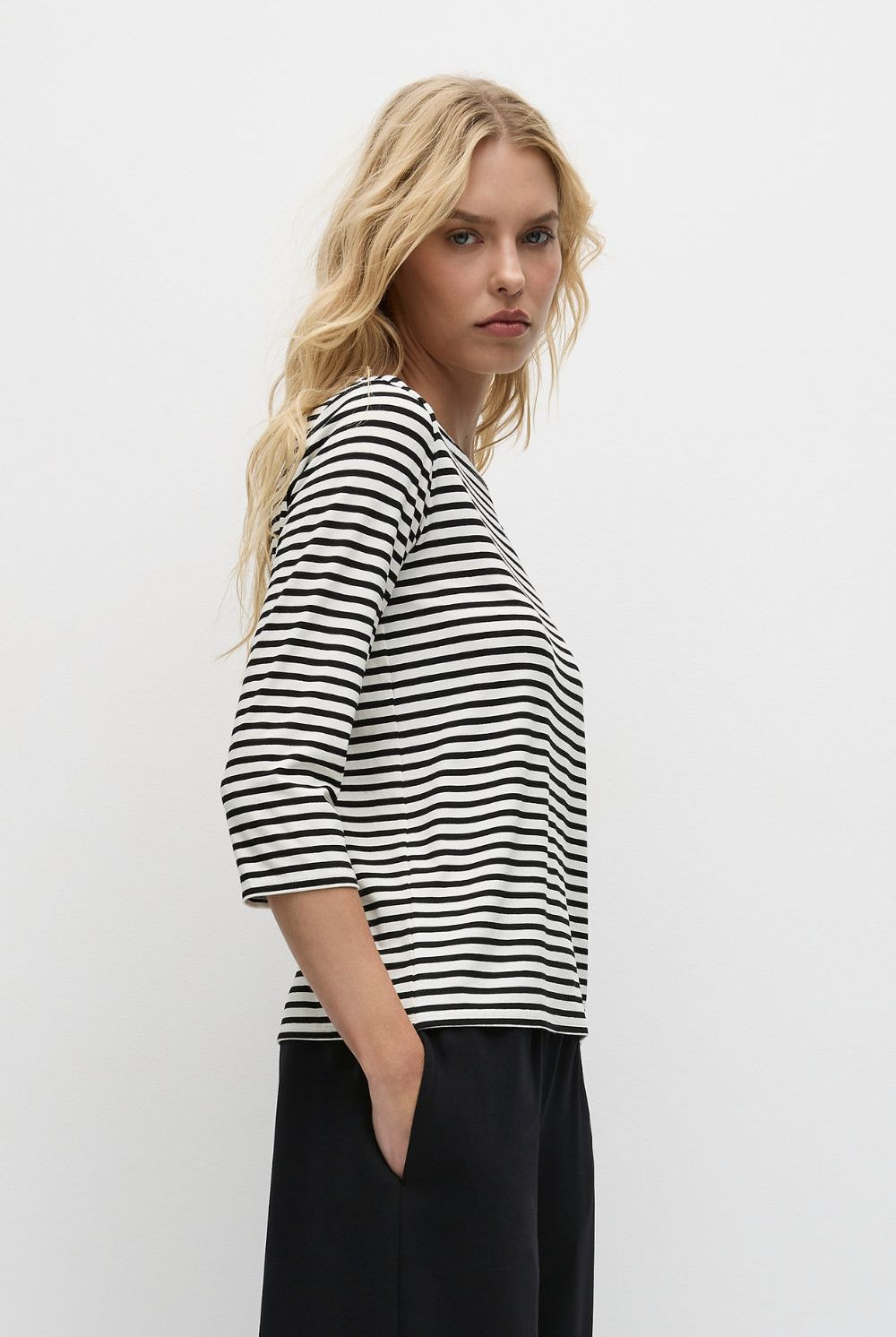 Mela Purdie - Pre Order Relaxed Boat Neck | Straw Stripe - Top - Silvermaple Boutique
