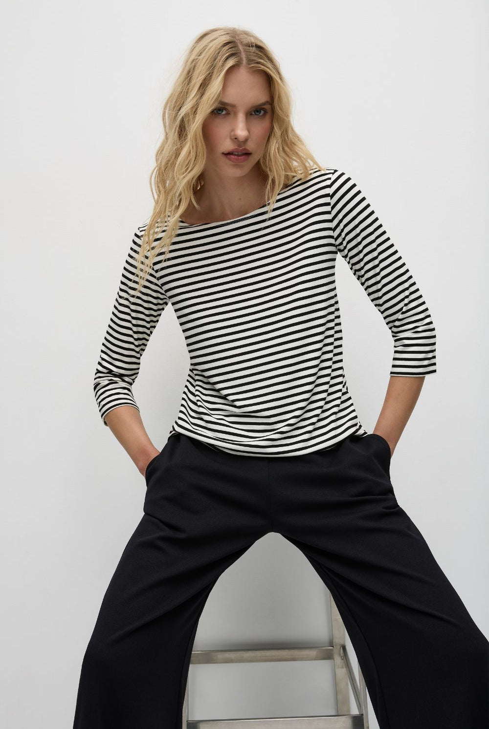Mela Purdie - Pre Order Relaxed Boat Neck | Straw Stripe - Top - Silvermaple Boutique