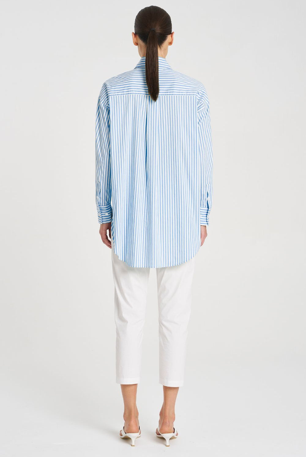 Mela Purdie - Mela Purdie Relaxed Pocket Shirt | Miami Stripe - Shirt - Silvermaple Boutique