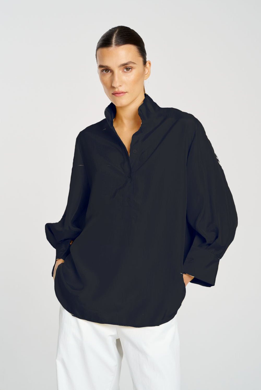 Mela Purdie - Resort Shirt | Black - Shirt - Silvermaple Boutique