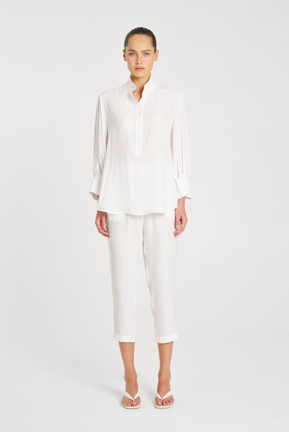 Mela Purdie - Mela Purdie Resort Shirt Mache | White - Shirt - Silvermaple Boutique