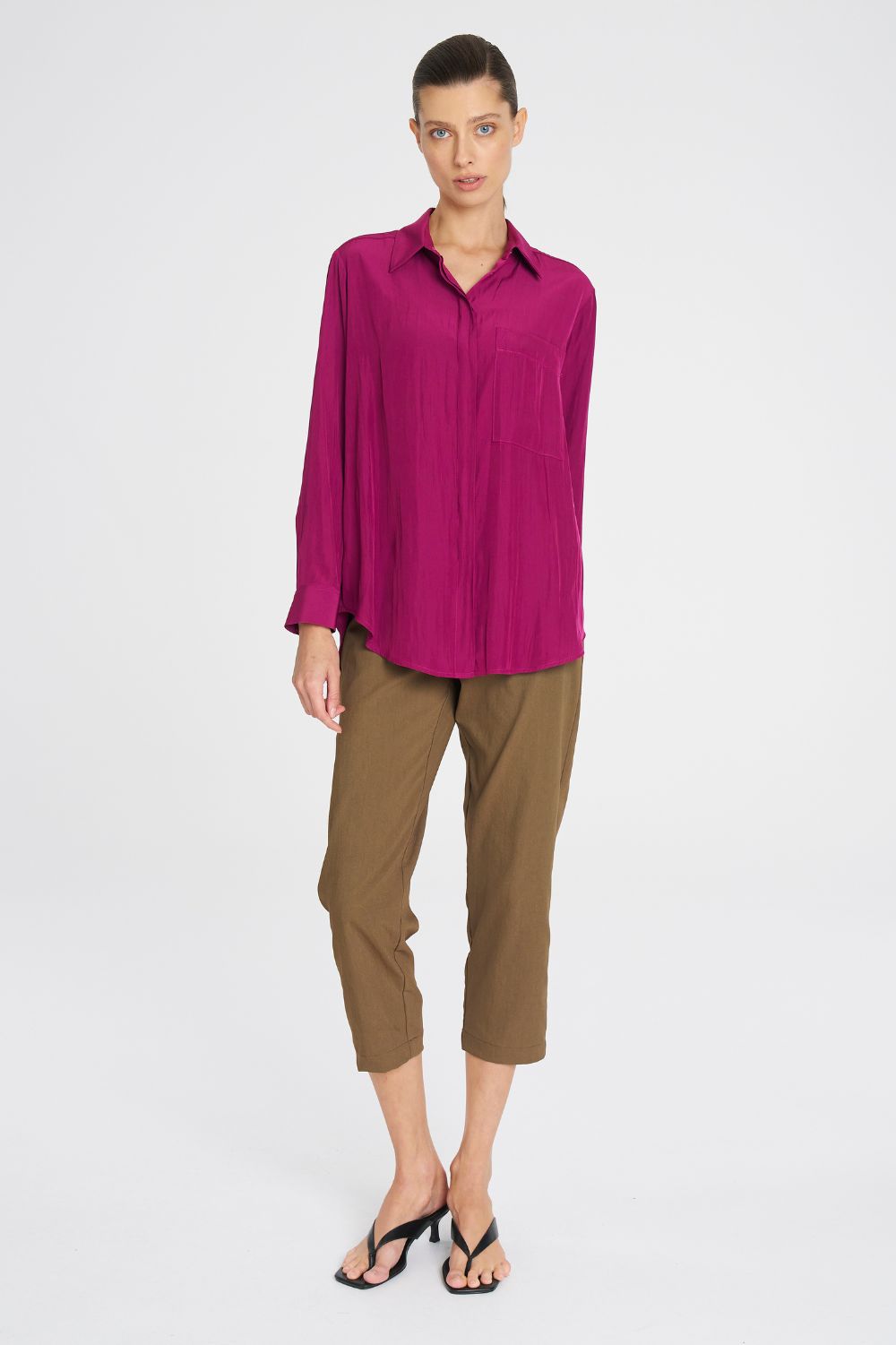 Mela Purdie - Mela Purdie Single Pocket Shirt | Mulberry - Shirt - Silvermaple Boutique