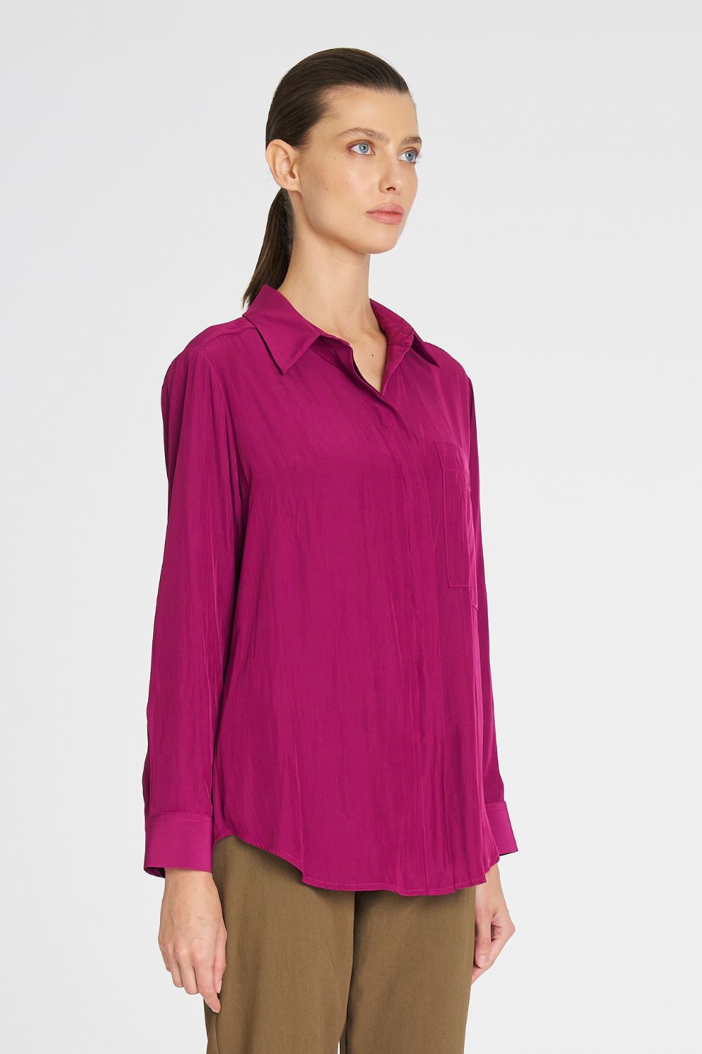 Mela Purdie - Mela Purdie Single Pocket Shirt | Mulberry - Shirt - Silvermaple Boutique