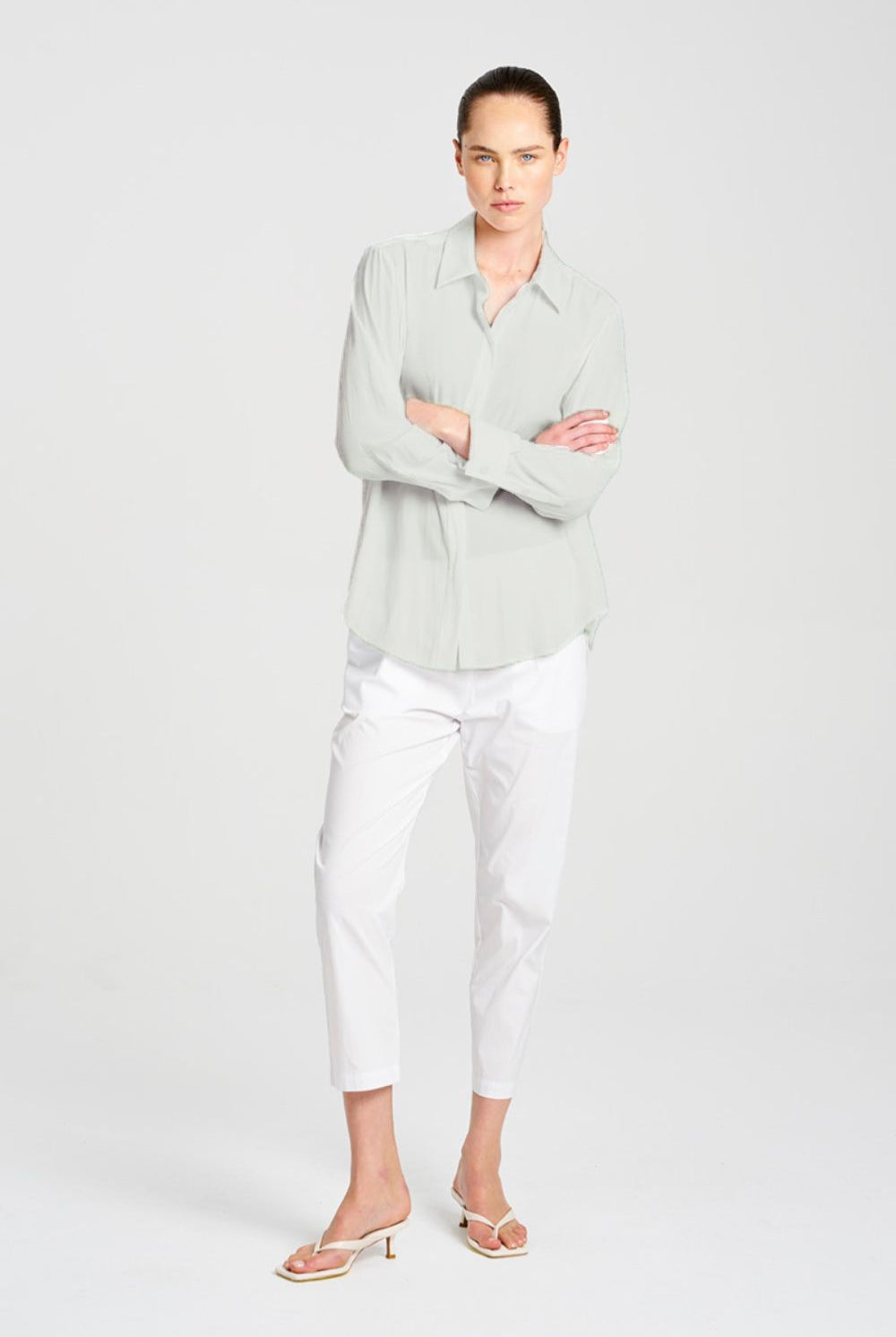 Mela Purdie - Mela Purdie Single Pocket Shirt | Oyster - Shirt - Silvermaple Boutique