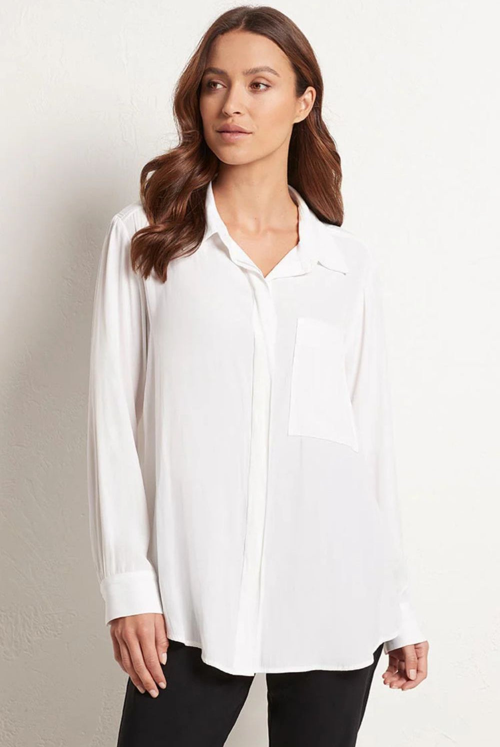Mela Purdie - Single Pocket Shirt | White - Shirt - Silvermaple Boutique