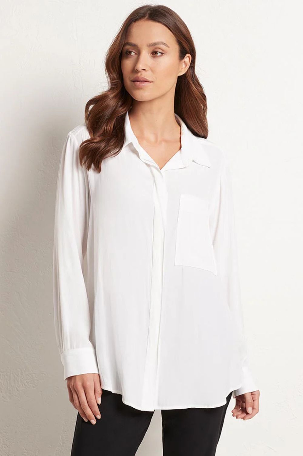 Mela Purdie - Single Pocket Shirt | White - Shirt - Silvermaple Boutique