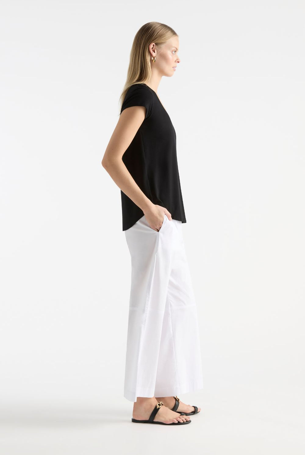 Mela Purdie - Mela Purdie Slice Pace Pant | White - Pants - Silvermaple Boutique