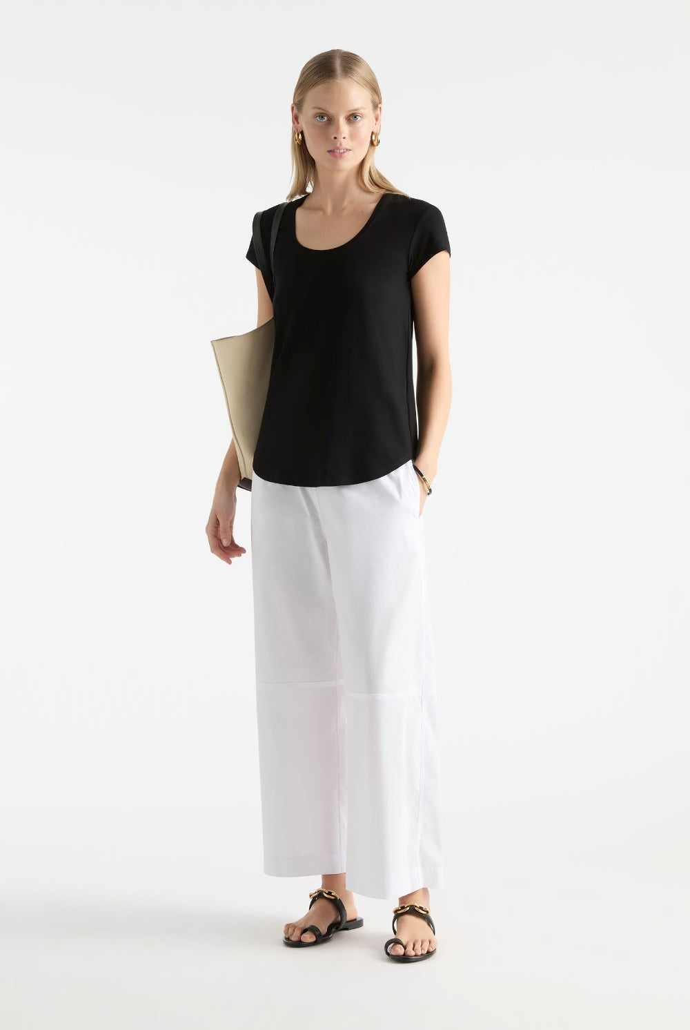 Mela Purdie - Mela Purdie Slice Pace Pant | White - Pants - Silvermaple Boutique