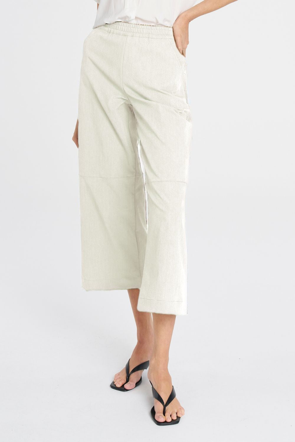 Mela Purdie - Mela Purdie Slice Pant | Ivory - Pants - Silvermaple Boutique