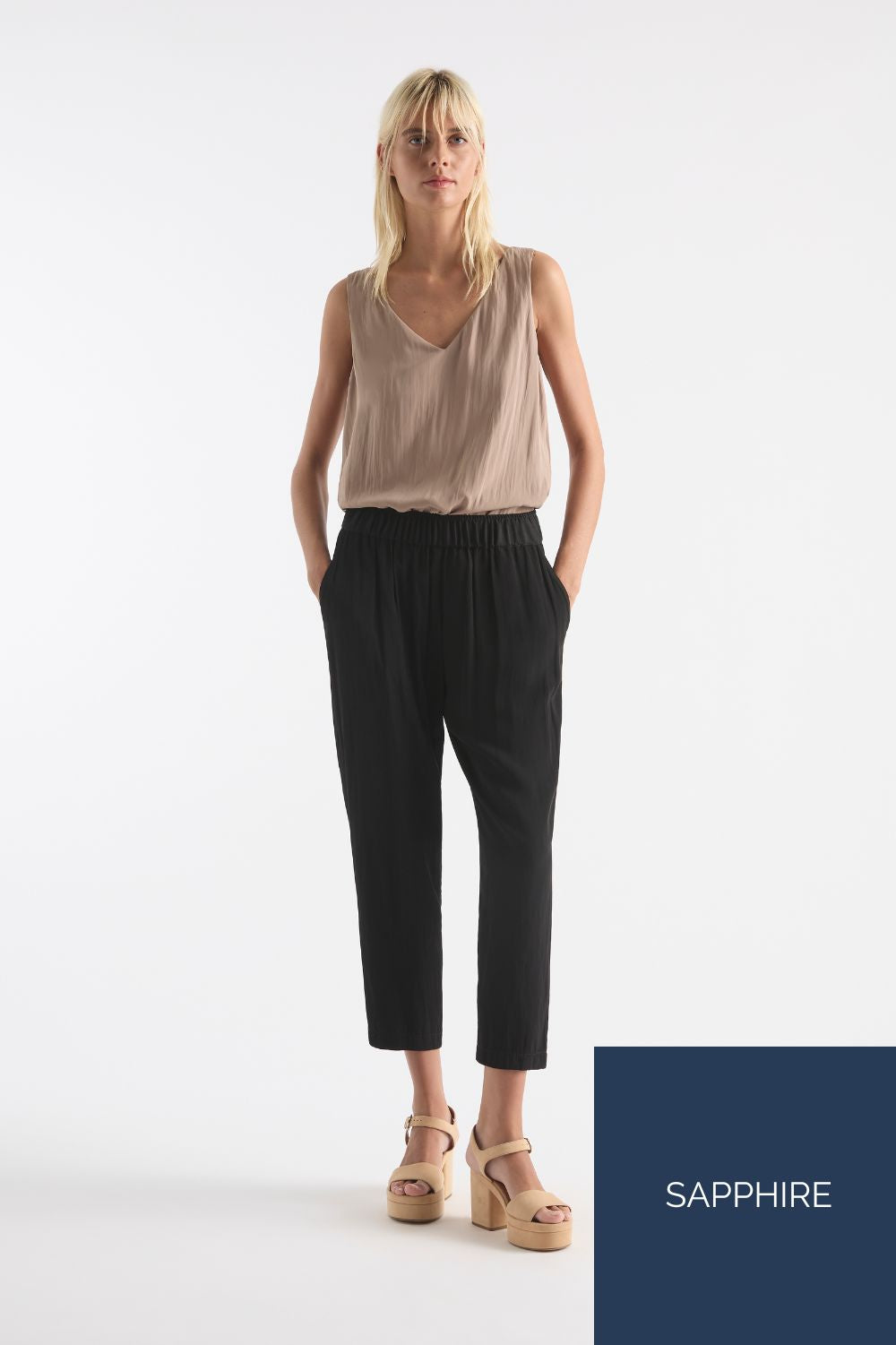 Mela Purdie - Soft Capri | Sapphire - Pants - Silvermaple Boutique