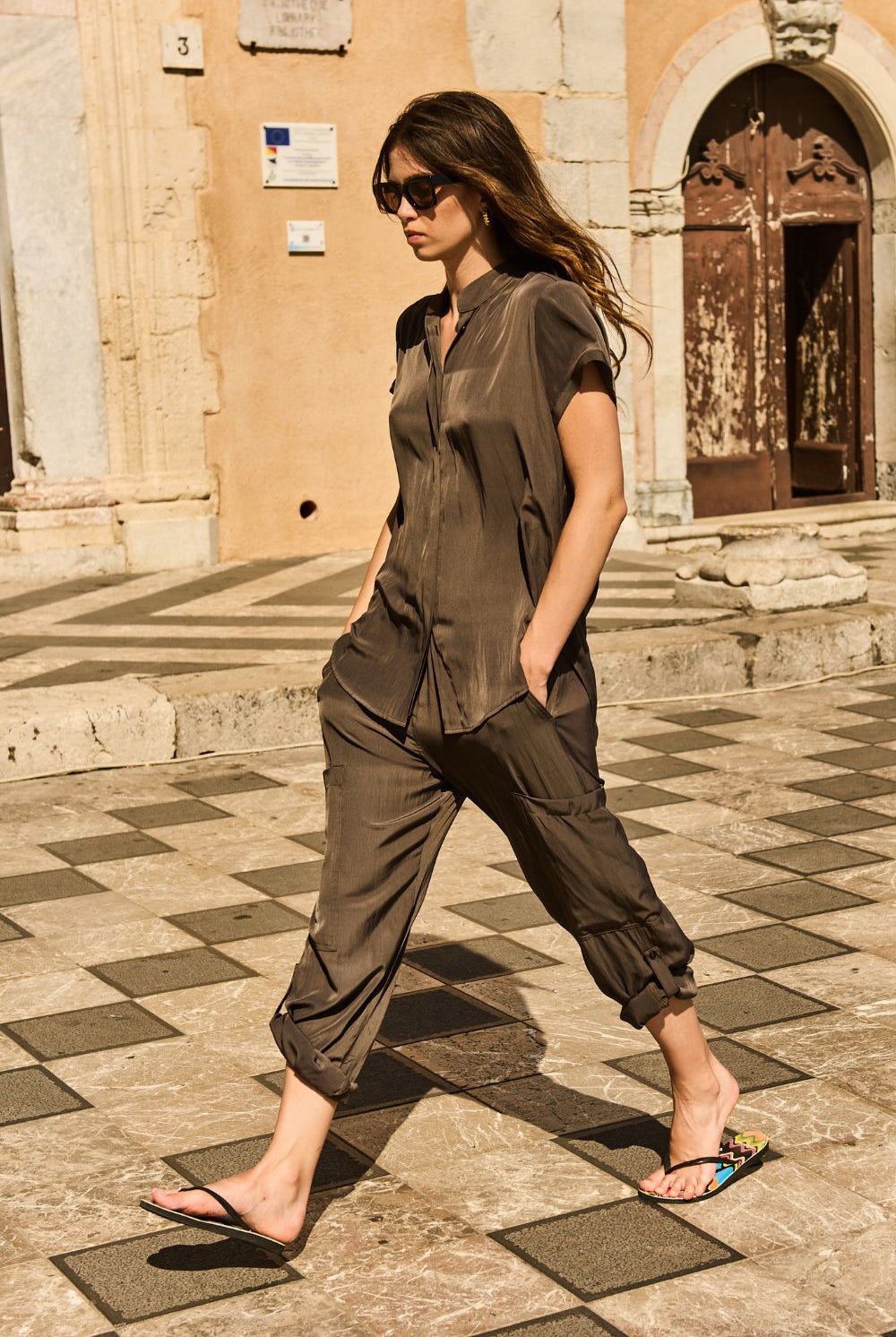 Mela Purdie - Mela Purdie Soft Cargo | Leather - Pants - Silvermaple Boutique
