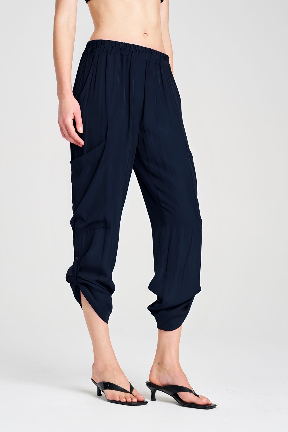 Mela Purdie - Mela Purdie Soft Cargo | Navy - Pants - Silvermaple Boutique