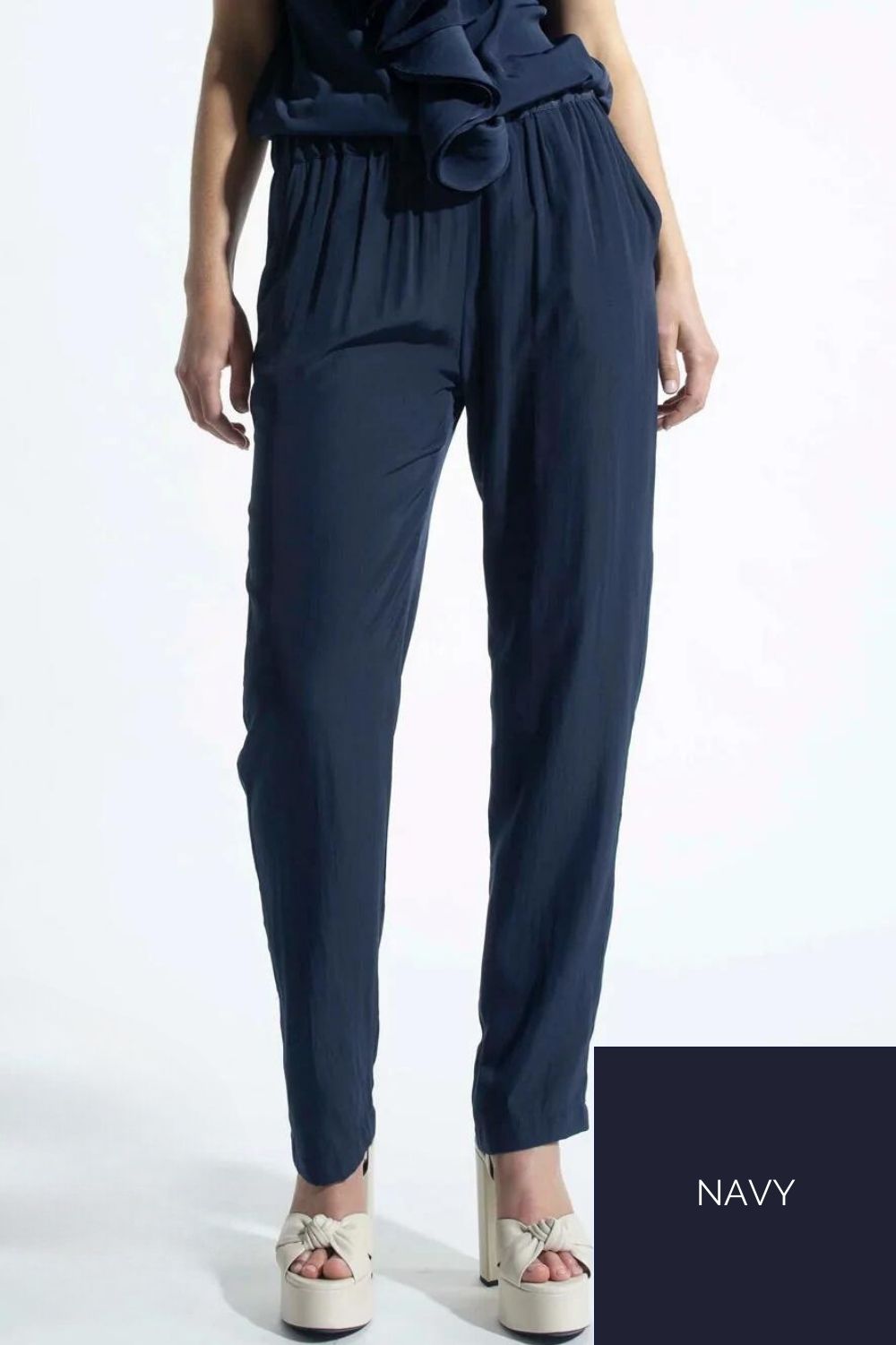 Mela Purdie - Soft Nomad Pant | Navy - Pants - Silvermaple Boutique