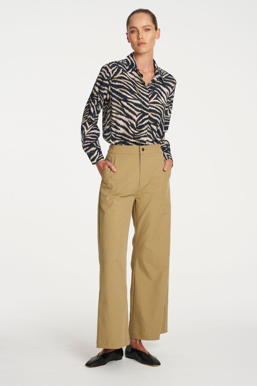 Mela Purdie - Mela Purdie Soft Shirt | Brush Silk Print - Shirt - Silvermaple Boutique