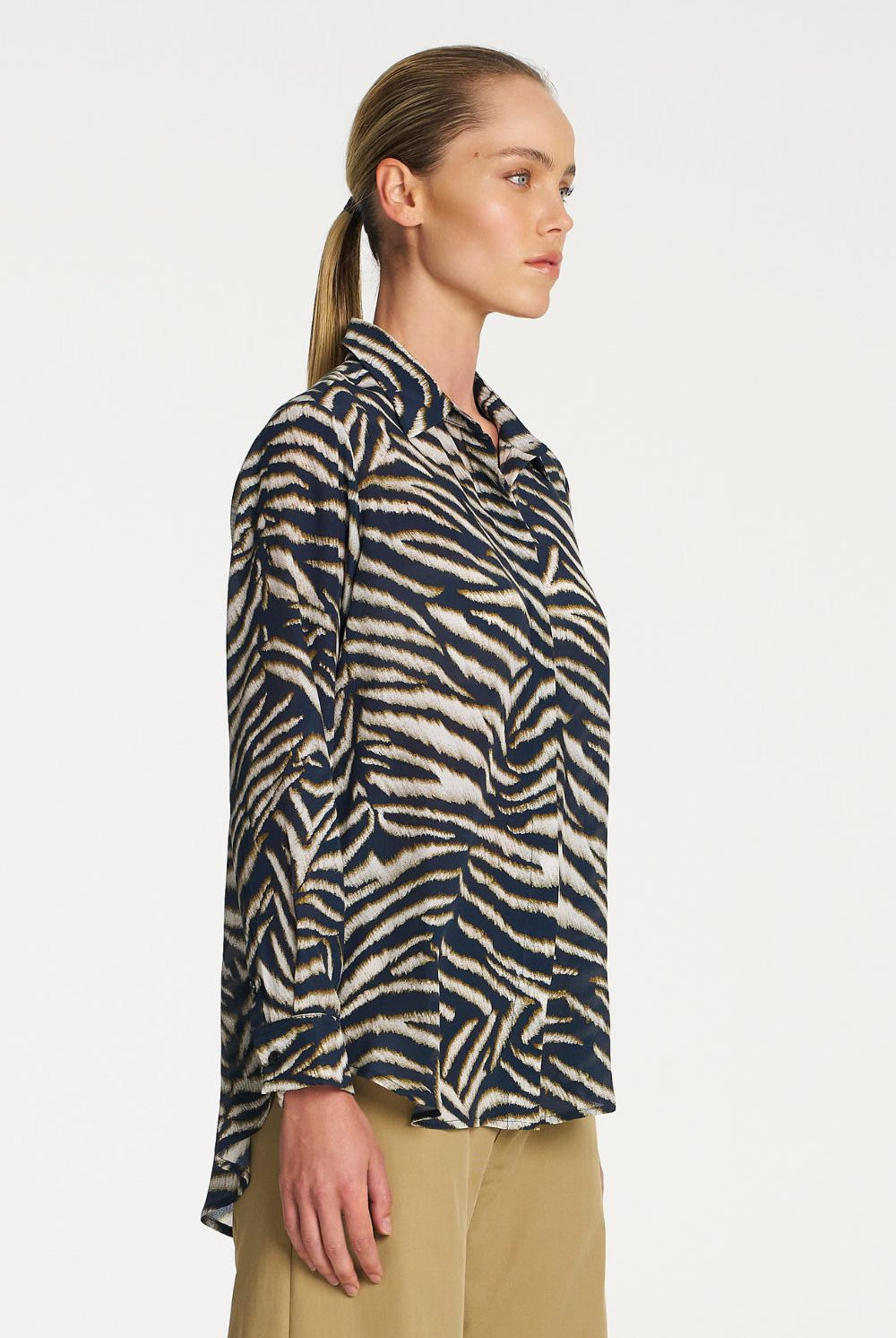 Mela Purdie - Mela Purdie Soft Shirt | Brush Silk Print - Shirt - Silvermaple Boutique