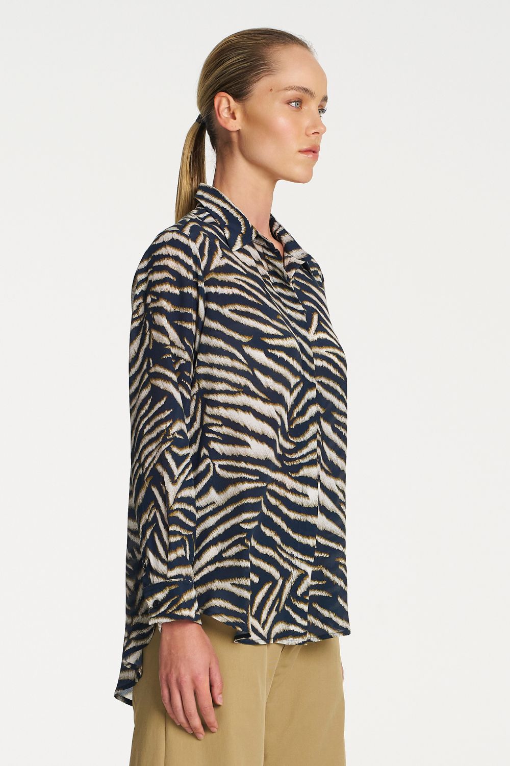 Mela Purdie - Mela Purdie Soft Shirt | Brush Silk Print - Shirt - Silvermaple Boutique