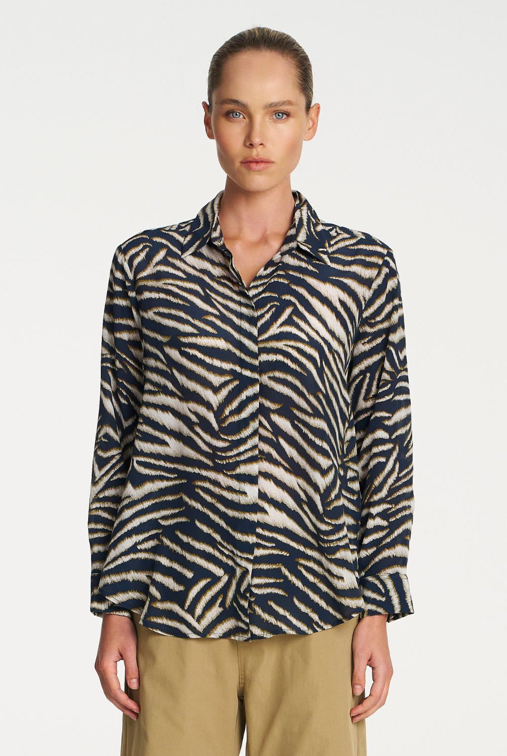 Mela Purdie - Mela Purdie Soft Shirt | Brush Silk Print - Shirt - Silvermaple Boutique