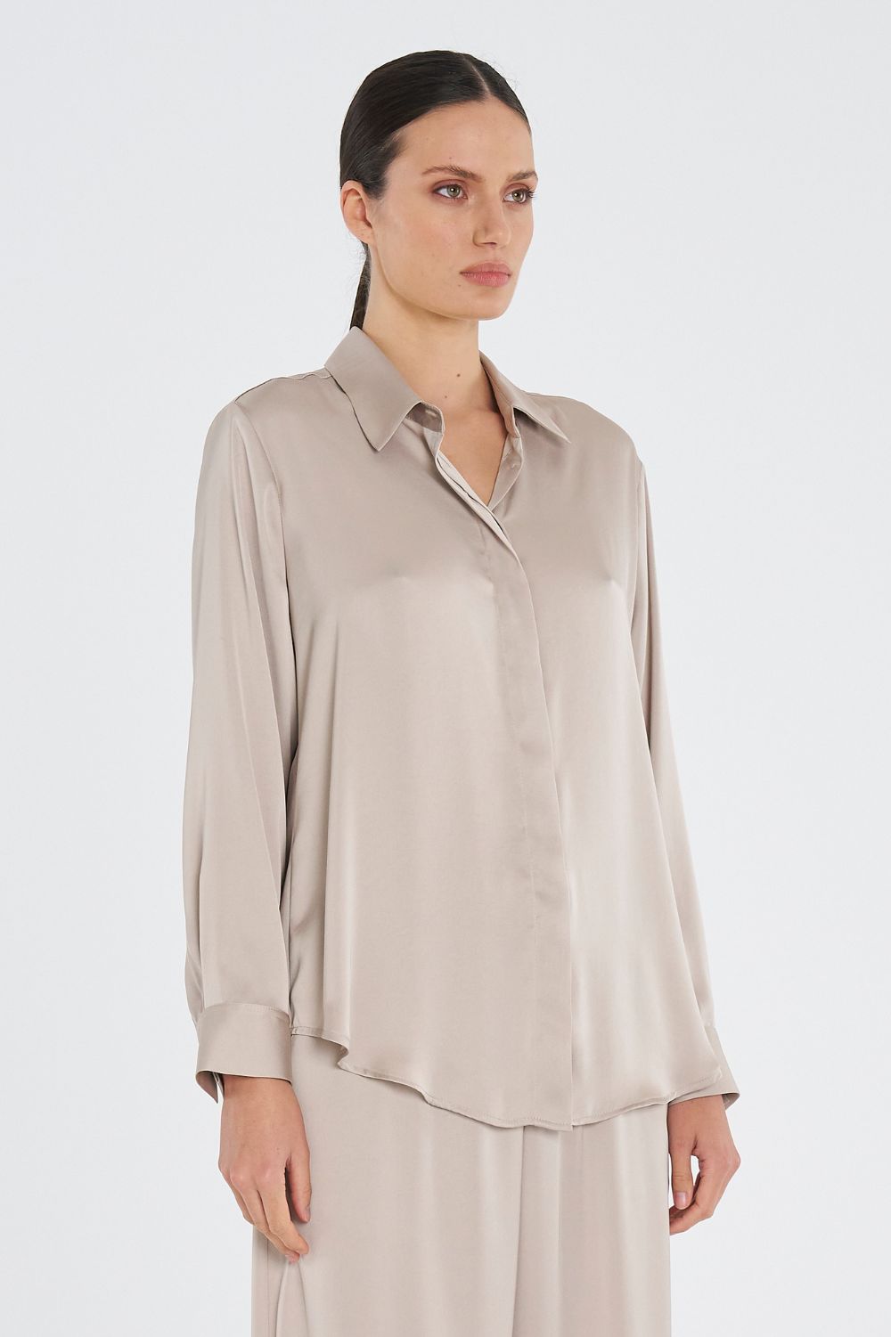 Mela Purdie - Mela Purdie Soft Shirt | Champagne - Shirt - Silvermaple Boutique