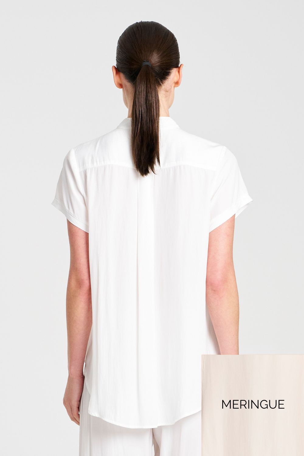 Mela Purdie - Mela Purdie Soft Stand Shirt | Meringue - Shirt - Silvermaple Boutique