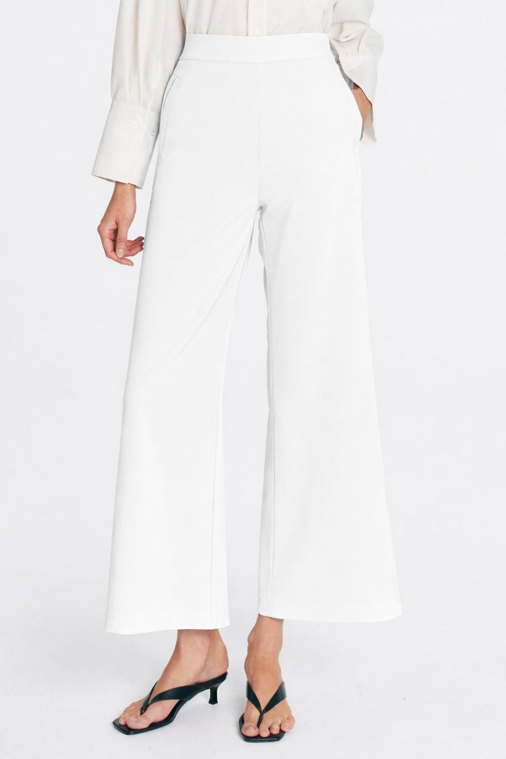 Mela Purdie - Mela Purdie Suit Pant | Chalk - Pants - Silvermaple Boutique
