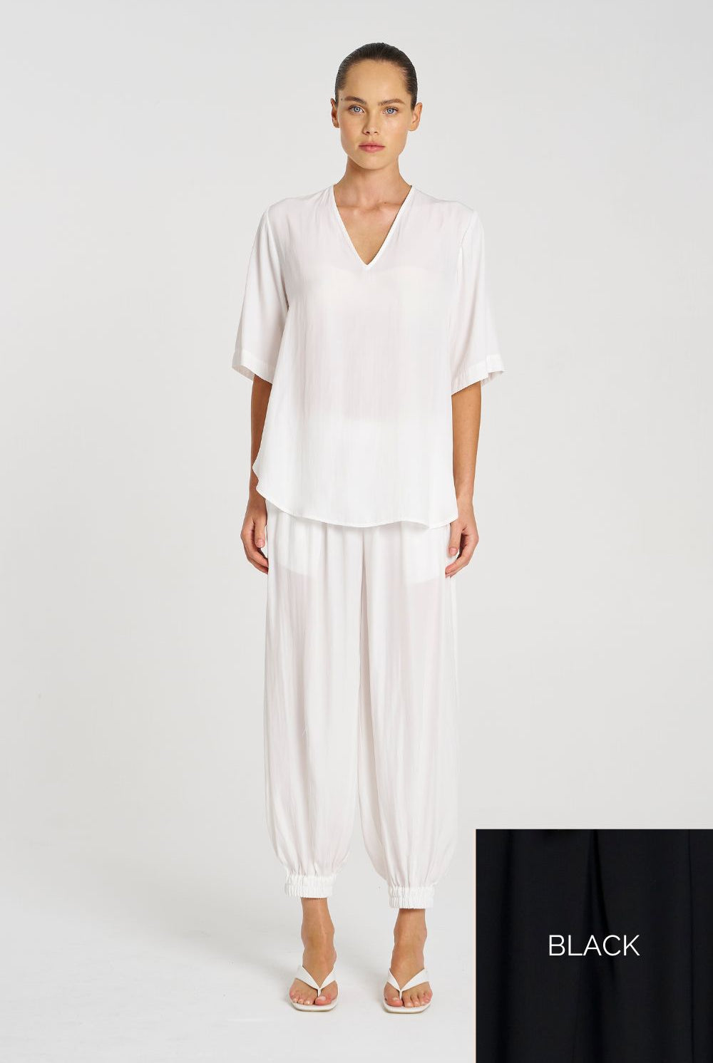 Mela Purdie - Mela Purdie Swish Plaza Top | Black - Top - Silvermaple Boutique