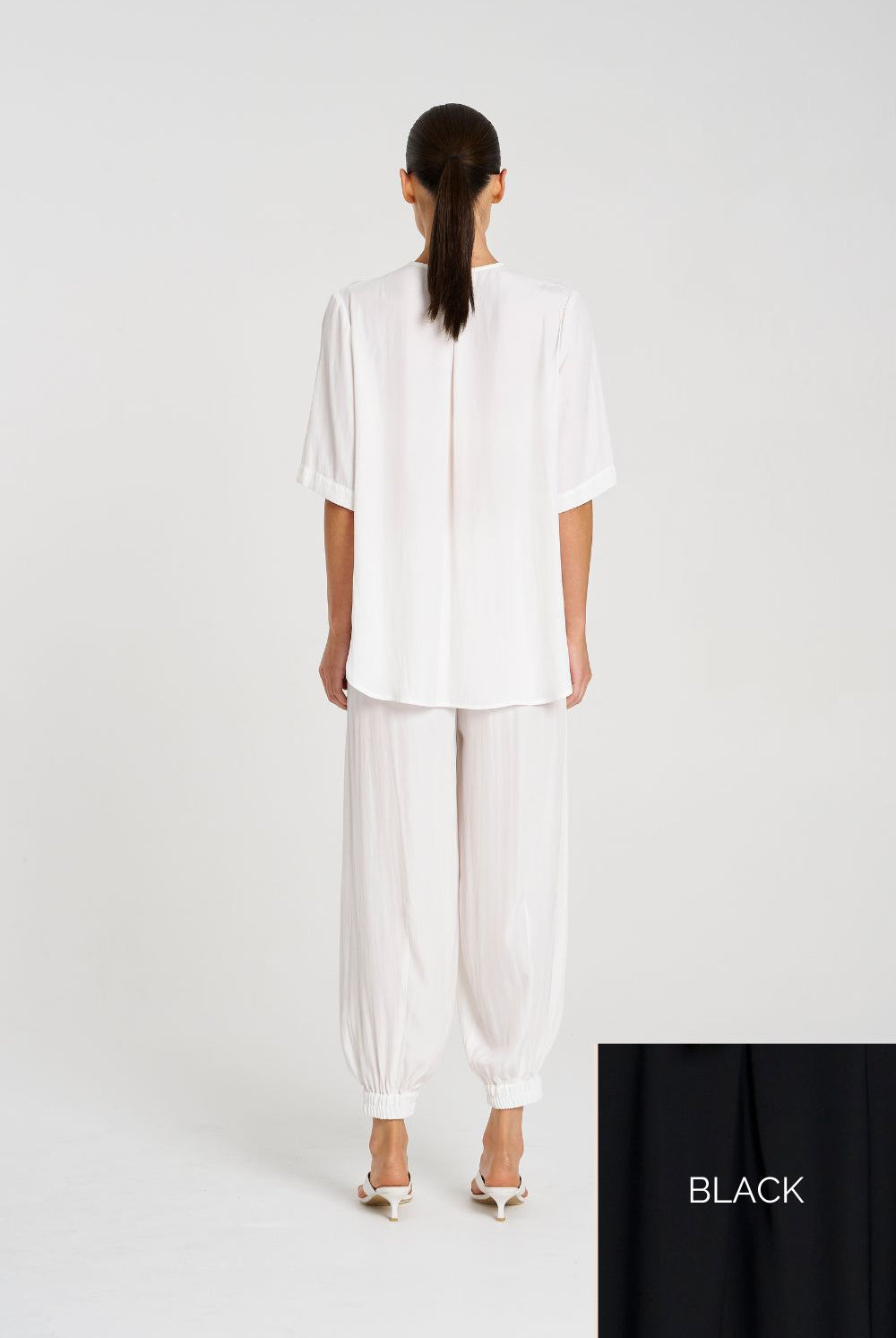 Mela Purdie - Mela Purdie Swish Plaza Top | Black - Top - Silvermaple Boutique