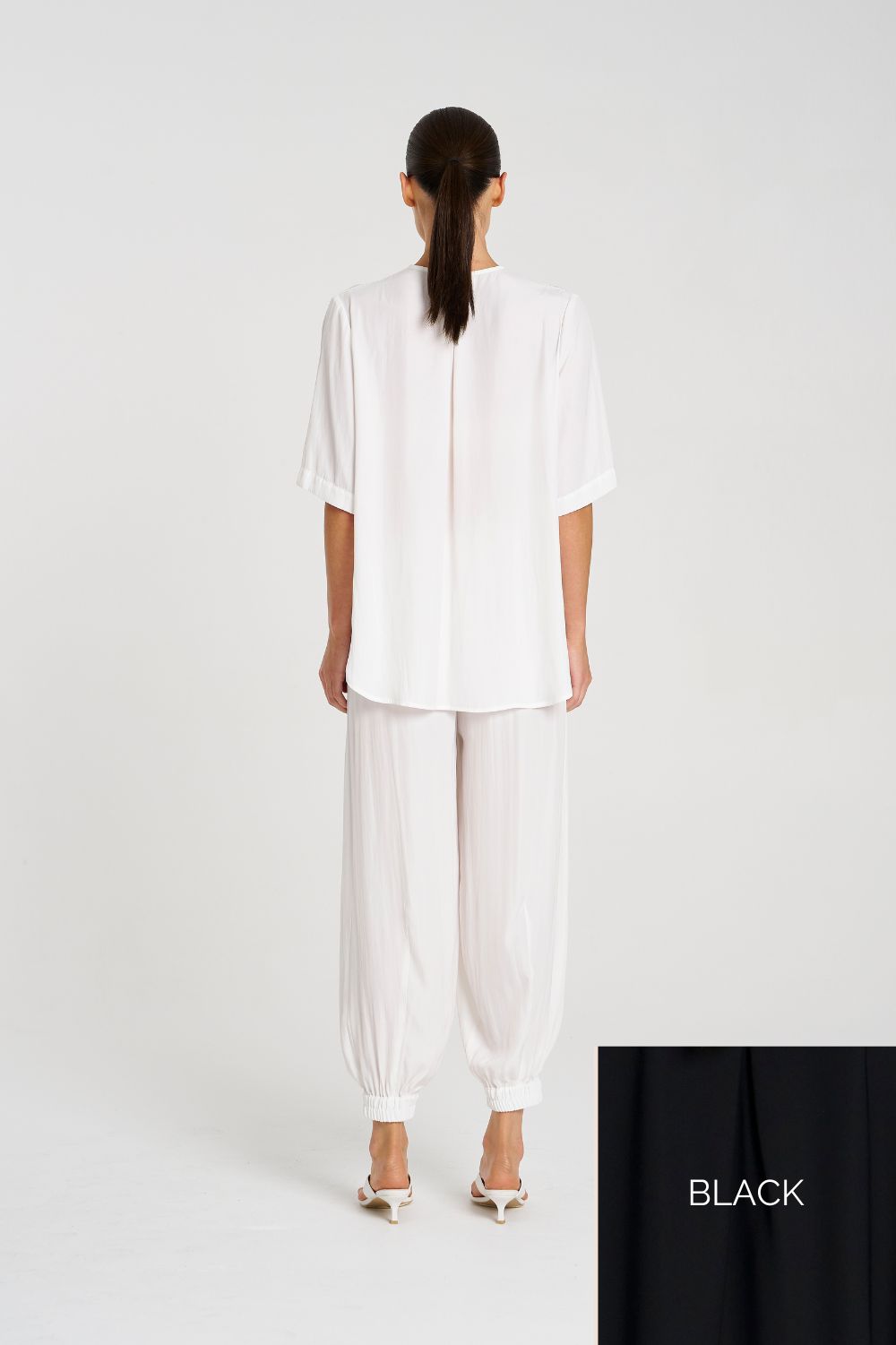 Mela Purdie - Mela Purdie Swish Plaza Top | Black - Top - Silvermaple Boutique