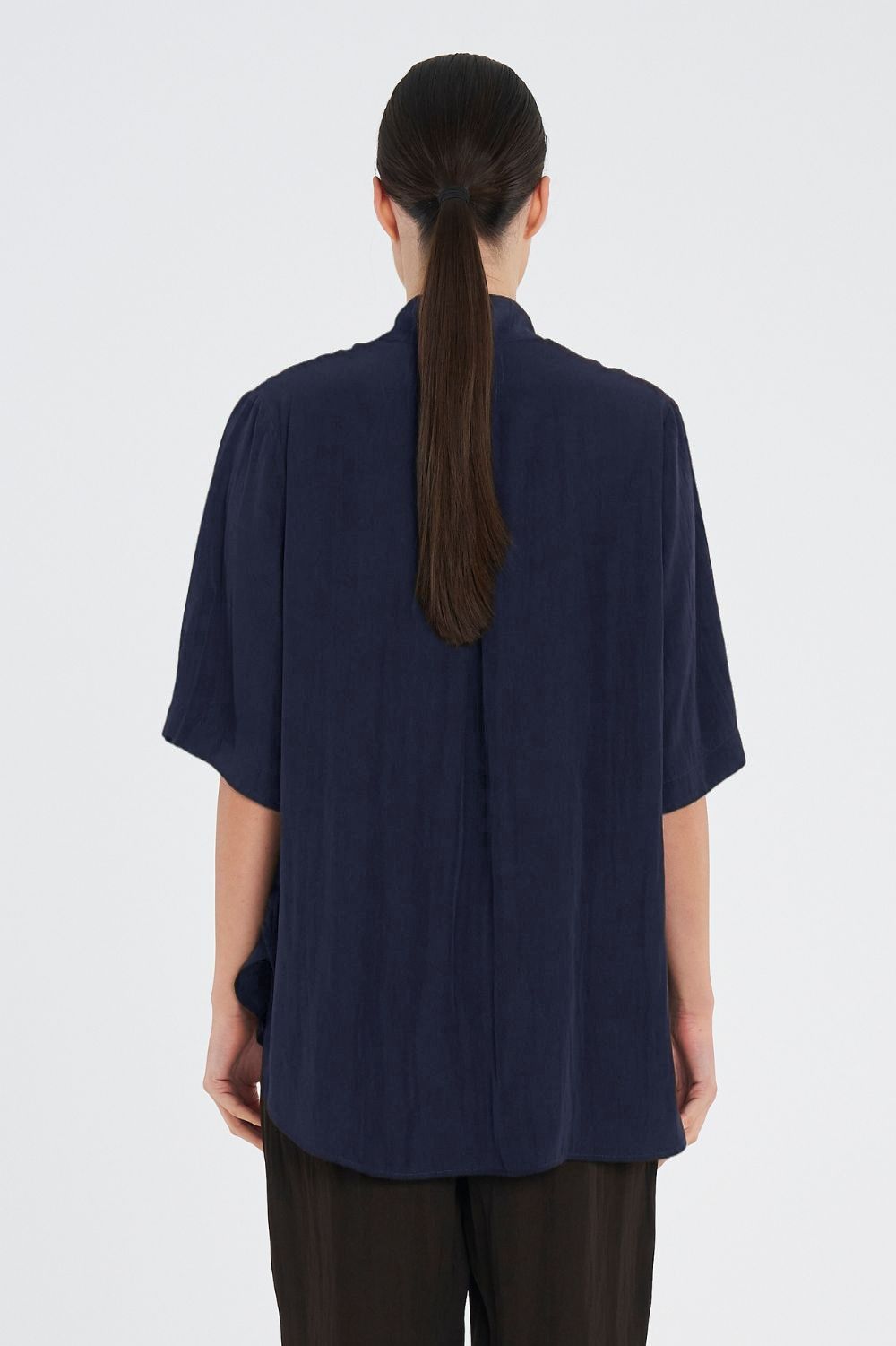 Mela Purdie - Mela Purdie Swish Tab Plaza | Navy - Top - Silvermaple Boutique
